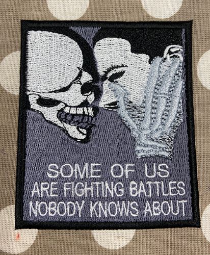 Fighting Battles Embroidered Badge